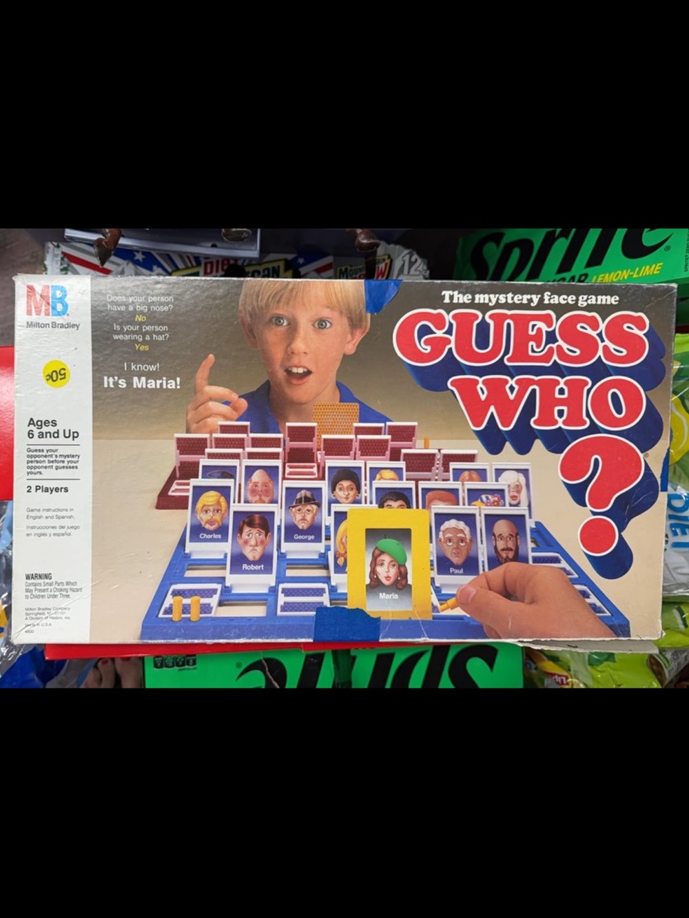 Guess Who? Classic Mystery Face Game – Blue & Red Box